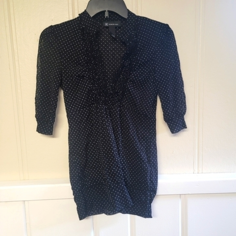 INC‎ Polkadot Ruffle Blouse